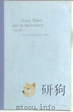 Group theory and its applications V.1     PDF电子版封面     