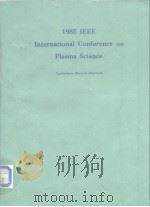 1985 IEEE International Conference on Plasma Science（ PDF版）
