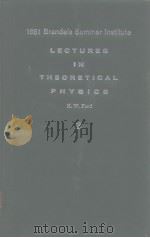 Lectures in theoretical physics v.2     PDF电子版封面     