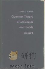 QuantumTheory of Molecules and Solids Vol.2     PDF电子版封面     