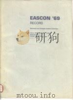 EASCON'69 Record (Electronics & Aerospace Systems Convention)     PDF电子版封面     