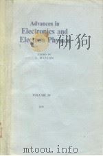 ADVANCES IN ELECTRONICS AND ELECTRON PHYSICS VOLUME 39（ PDF版）