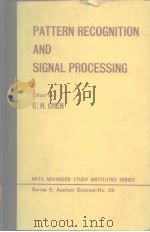 Pattern recognition and signal processing 1978     PDF电子版封面     