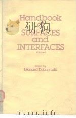 Handbook of  surfaces  and Interfaces vol.1     PDF电子版封面  0824098579   