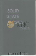 SOLID STATE PHYSICS VOLUME 16     PDF电子版封面     