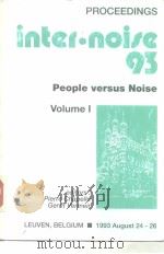 PROCEEDINGS inter·noise 93 People versus Noise (Volume1、2、3）     PDF电子版封面  9052040214   