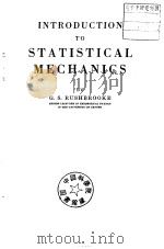 Introduction to Statistical Mechanics     PDF电子版封面     