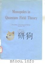 Monopoles in Quantum Field Theory     PDF电子版封面  9971950294   