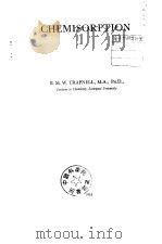 Chemisorption Trapnell B.M.W     PDF电子版封面     