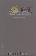MICROWAVE CIRCUIT THEORY AND ANALYSIS     PDF电子版封面     