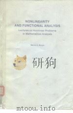 NONLINEARITY AND FUNCTIONAL ANALYSIS     PDF电子版封面  0120903504   