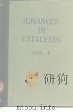 Advances in Catalysis Vol.1     PDF电子版封面     