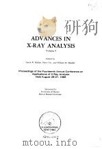 ADVANCES IN X-RAY ANALYSIS VOLUME 9     PDF电子版封面     