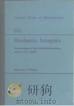 Stochastic integrals     PDF电子版封面     