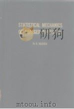 STATISTICAL MECHANICS OF CHARGED PARTICALES     PDF电子版封面     