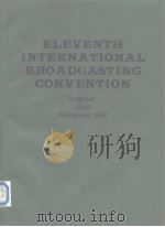 11th international broadcasting conyention 1986     PDF电子版封面     