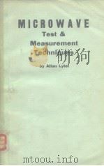 Microwave test and measurement techniques     PDF电子版封面     