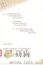 13.INTERNATIONAL CONGRESS ONACOUSTICS13.CONGRES INTERNATIONALD'ACOUSTIQUE 13.INTERNATIONALERKON（ PDF版）
