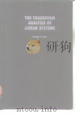 The Transform Analysis of Linear Systems     PDF电子版封面     