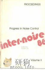 PROCEEDINGS INTER·NOISE 86 Progress in Noise Control industry VOL.2     PDF电子版封面     