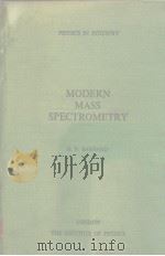 MODERN  MASS SPECTROMETRY     PDF电子版封面     