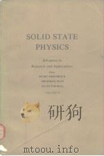 SOLID STATE PHYSICS VOLUME 34     PDF电子版封面  0126077347   