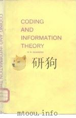 CODING AND INFORMATION THEORY     PDF电子版封面  0131391399   
