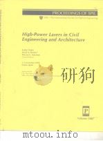 High-Power Lasers in Civil Engineering and Architecture     PDF电子版封面  081943485X   