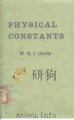 Physical Constants     PDF电子版封面     