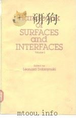 Handbook of  surfaces  and Interfaces vol.2     PDF电子版封面  0824098560   