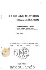 RADIO AND TELEVISION COMMUNICATION     PDF电子版封面     
