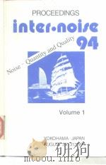 PROCEEDINGS The 1994 International Congress on Noise Control Engineering inter·noise 94 Noise-Quanti（ PDF版）
