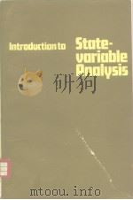 Introduction to State-variable Analysis     PDF电子版封面  0333146808   