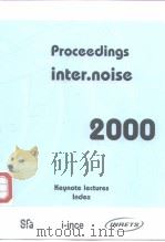 Proceedings inter.noise 2000 Keynote lectures indes     PDF电子版封面  2951561970   