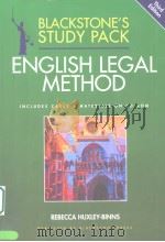LEARNING TEXT ENGLISH LEGAL METHOD     PDF电子版封面  1841742775   