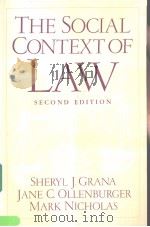 The social context of law     PDF电子版封面  0130413747  Sheryl J.ane C.Ollenburger Mar 