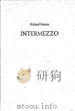 Richard Strauss  INTERMEZZO     PDF电子版封面     