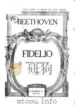 FIDELIO  AN OPERA  IN TWO ACTS     PDF电子版封面     
