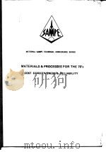 Society for the Advanceement of Material and Process Engineering.Materials and Prooesses for the 70&     PDF电子版封面     