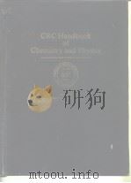 CRC handbook of chemistry and physics.1985.     PDF电子版封面     