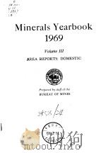 Minerasls Yearbook 1969 Volume Ⅲ AREA REPORTS:DOMESTIC     PDF电子版封面     