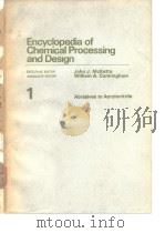Encyclopedia of Chemical Processing and Deslgn     PDF电子版封面     