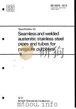 Specification for Seamless and welded austenitic stainless steel pipes and tubes for pressure purpos（ PDF版）