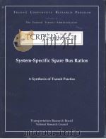 TCRP Synthesis 11  System-Specific Spare Bus Ratios     PDF电子版封面     