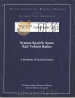 TCRP Synthesis 15  System-Specific Spare Rail Vehicle Ratios     PDF电子版封面     