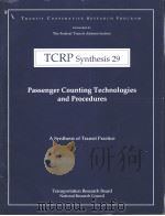 TCRP Synthesis 29  Passenger Counting Technologies and Procedures     PDF电子版封面     
