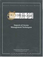 NCHRP Report 420  Impacts of Access Management Techniques     PDF电子版封面     