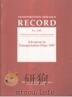 Advances in Transportation Data:1997     PDF电子版封面  0309061717   