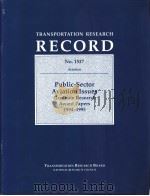 No.1547 Public-Sector Aviation Issues Graduate Research Award Papers 1994-1995     PDF电子版封面  0309062128   