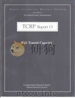 TCRP Report13  Rail transit Capacity     PDF电子版封面     